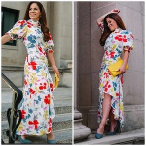 Rixo x Target Mock Neck Floral Dress